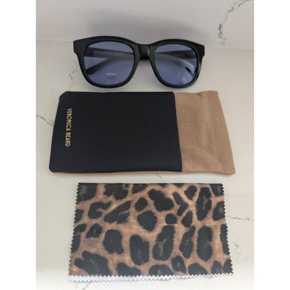 New Veronica Beard Jane Square Frame Sunglasses Black Blue main image 15